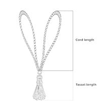 Spiralled Cotton Tassel Curtain Tieback